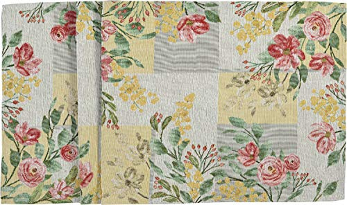Summer Rose Gobelin Tischwäsche bunt Motiv Blumen Blüten (Tischband 20x96cm)