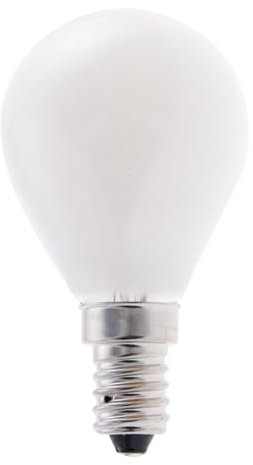 Velamp lampadina LED a filamento diffusore Opal - Forma a Sfera (P45) - Attacco a vite piccolo (E14) - Potenza 6W Equivalenti 60W - Luminosità 806lm - Temperatura colore 4000K (luce naturale)