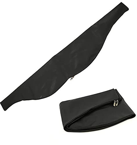 ACCMOS Bogenschießen Recurve Bogen Tasche PU Leder Traditioneller Bogen Carrying Lagerung Fall Pfeil und Bogen Jagd Halter Bogenzubehör (Black)