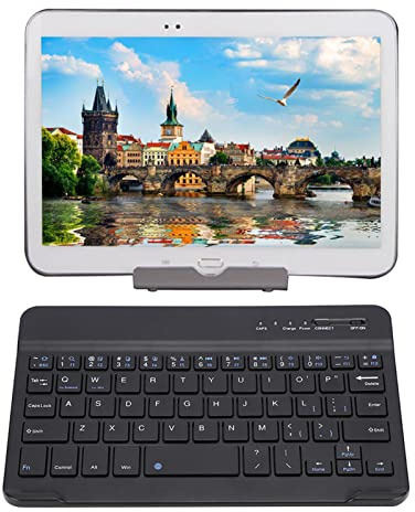 Yunseity Tragbare Bluetooth-Tastatur für Tablet, Ultradünne Kabellose -Tastatur für, Windows, Android, IOS, Smartphone-Tablet