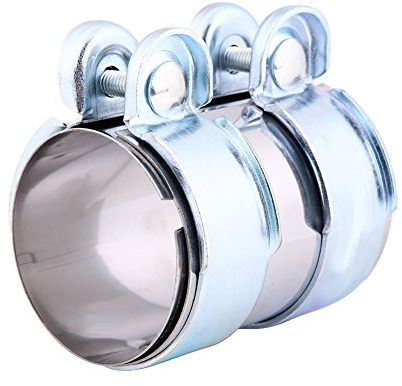 Abrazadera Escape 51mm, Abrazadera de Tubo de Silenciador | Abrazaderas de Banda de Sellado de Escape de Junta a Tope, Abrazaderas de Banda de Escape de Acero Inoxidable(2in)