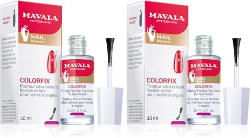 Mavala Colorfix Fissatore per Smalto, Decorazione Unghie Manicure e Pedicure - 10 ml (Confezione da 2)