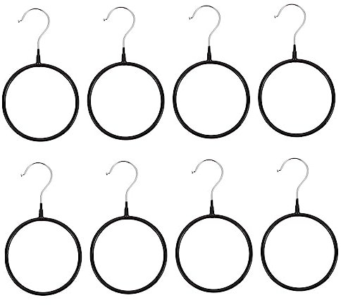 VILLFUL 8stücke Pack Kreis Schal Kleiderbügel Krawatte Gürtel Haken Für Schrank Multifunktionsständer Zum Aufhängen Haushaltsbügel