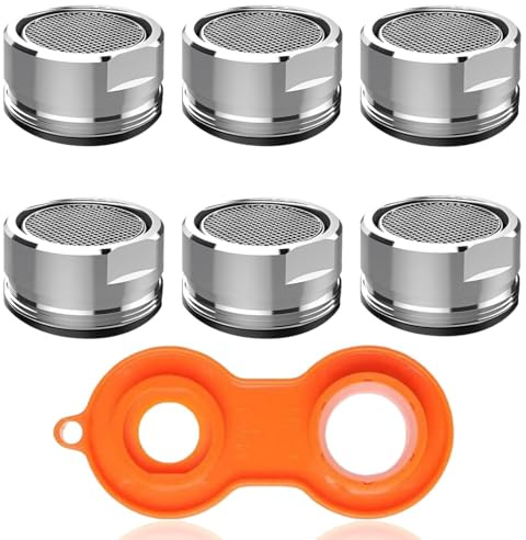 EIHI Aireadores de Grifo en Pack de 6 Piezas 24 mm aireador de Grifo de Cocina aireador de Grifo de baño