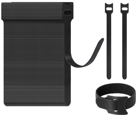 AiQInu 100 Piezas Organizador Cables, Bridas Reutilizables 150×11mm, Sujeta Cables, Cable Organizer, Cable Management para Oficina, Hogar, Jardín y Más - Negro