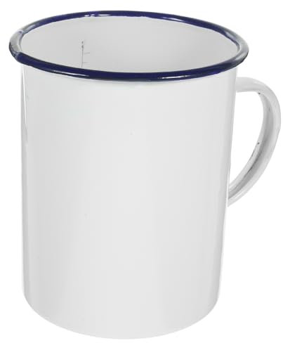 WATIIFUFU Emaille-becher Retro-becher Für Milch Kaffee Tee Wasser Camping Büro Zuhause