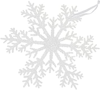 HOLIDYOYO Weihnachtliche Schneeflocken Hängedekoration Aus Kreative Weihnachtsbaum Anhänger Größe Für Festliche Wohnraumgestaltung Und Zauberhafte