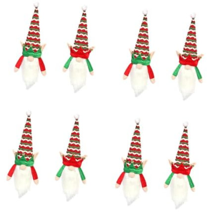 MAGICLULU 4 Sätze Weihnachtsflaschen-set Weihnachtsdeko Flaschenüberzug Weihnachten Weinzwerge Taschen Für Weinflaschen Zarte Flaschenabdeckung Dekoratives Weindekor Stoff 2 Stück * 4