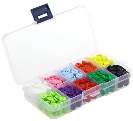 TEHAUX 750stücke Bonbonfarbene Harzknöpfe Pro Schachtel Für Kinderkleidung Und Näharbeiten Handgefertigte Runde Druckknöpfe Mit Zwei Löchern Für Scrapbooking Und Bastelprojekte