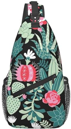 Brusttasche Cactus Slingtasche Leichte Multipurpose Geschäft Schultertasche, Für Sports, Reisen, Radfahren