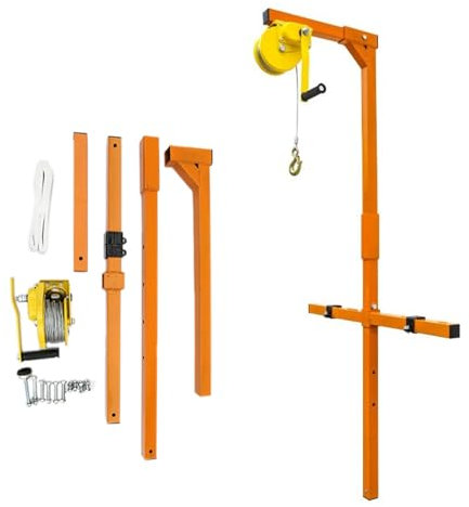 Treuil Manuel Palan Grues De Levage Pour Climatiseurs, 5 10 15 20 25 30 M Unité Extérieure AC Palan/Installation De Climatisation Ascenseur/Mural HVAC Outil De Levage(49ft/15m Wire Rope)