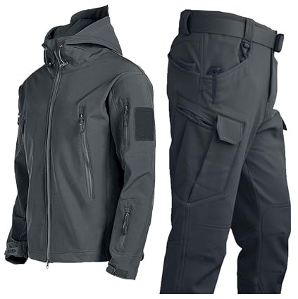 TOFOTL Tuta Antipioggia Trench 2025 Soft Forti Invernale Marrone Eventi Jackets Estivi der Getta Giubbotto Antipioggia Uomo Giacca di Pelle Adulti Giacca Uomo Invernale 12-Grigio S