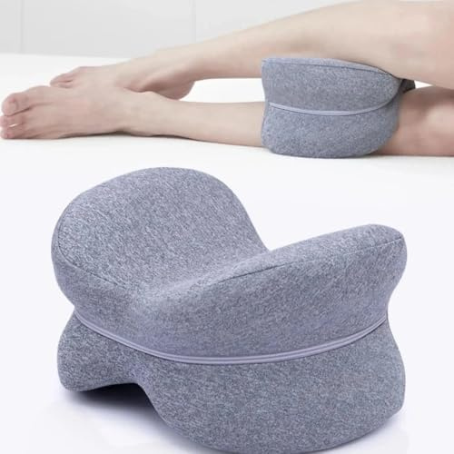 FahrtSeek Coussin orthopédique pour les personnes dormant sur le côté, en mousse à mémoire de forme, coussin de genou pour dormir, coussin orthopédique pour les genoux, confort et sommeil réparateur