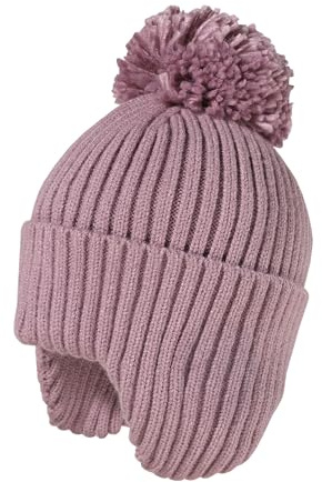 maximo MINI-Mütze, Umschlag, Pompon Ohrenteil