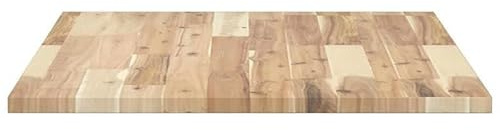 Eleganz Piano lavabo in legno massello di acacia (non trattato) 100 x 60 x 2 cm – Mobili da bagno naturali per un design rustico, durevole ed ecologico