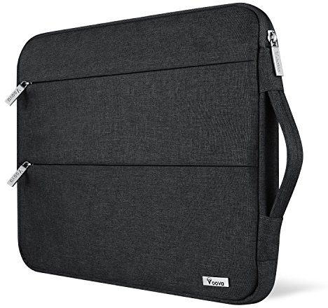Voova Laptop Case Sleeve 15.6 16 Inch with Handle, Waterproof Slim Computer Cover Bag Compatible with MacBook Pro M3/M4 16, 15.6” HP Acer Lenovo ThinkPad IdeaPad Asus Laptop, Men Women, Black