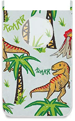 xiongying Hengpai - Cesta de ropa sucia para niños, con ganchos de pared, diseño de dinosaurio