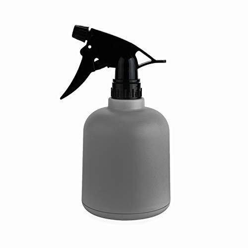 T4U Plastic Plant Mister, Fine Mist Spray Bottle with Top Pump Trigger, Indoor Plant Watering Can Water Sprayer for Flowers Herbs Plants Home Garden Grey (600ML)
