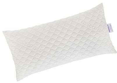 Todocama - Almohada viscoelástica VISCOGEL con Copos 100% viscoelásticos. Tejido Strech Viscogel. Firmeza Media - Alta. (Todas Las Medidas Disponibles). (67 cm)