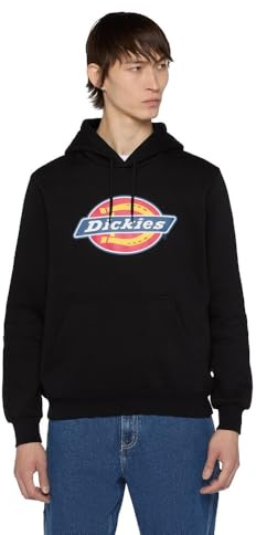 Dickies Icon Logo Hoodie, Felpa con Cappuccio Uomo, Nero, L