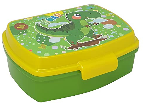 CARTOON Porta merenda Dinosauro, contenitore porta pranzo, per bambini, scuola, tempo libero, vere - ST07550