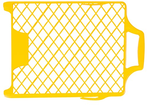 HARDY WORKING TOOLS Kunststoff Abstreifgitter, 10 Stück Farbgitter, Malergitter Länge 40cm, Breite 26cm, Farbabstreifgitter, Abrollgitter für Renovierung, gelb, A0145-223327