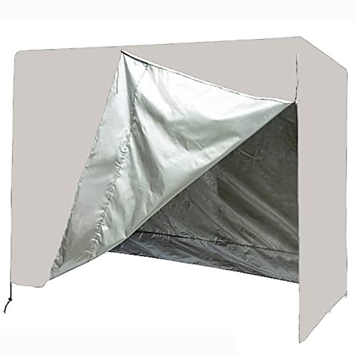 Hollywoodschaukel Abdeckung, Wasserdichte Regenfeste SchutzhüLle Hollywoodschaukel SPXMQSS, Staubdichte Abdeckplane Hollywoodschaukel Mit Kordelzug FüR Terrassenschaukel Freien Beige,223*152*183cm