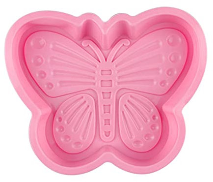 WishesMar Butterfly Shape Silicone Mould Fluted Cake Mold Nonstick Baking Cake Tin Reusable Cake Pan for Kitchen Creation Fun