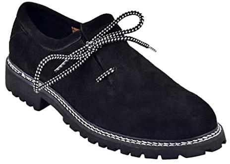 Gentry Choice Bavarian Shoes Oktoberfest Costume German Boots Western Shoes Leather Shoes for Men Party Feetwear (Black, US Footwear Size System, Adult, Men, Numeric, Medium, 12)