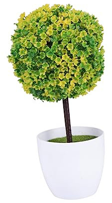 WOFASHPURET Blumentöpfe drinnen künstliche drinnen in Töpfen Wohnkultur künstliche Pflanzen kleine Pflanzen zur Dekoration Ball aus künstlichen Pflanzen Mini schmücken Blumentopf Anlage