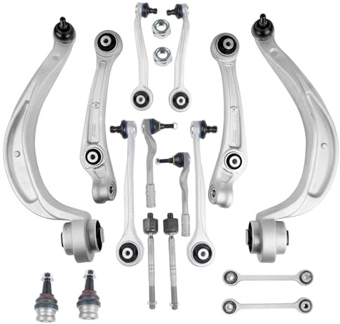 NSGMXT 16pcs Control Arms Front Upper Lower Kit for A4 B8 A5 8F7 8T3 08-2009 M12 Type Suspension Control Arm Kit 8K0407693N 8K0407694N 8K0407151B 8K0422817A
