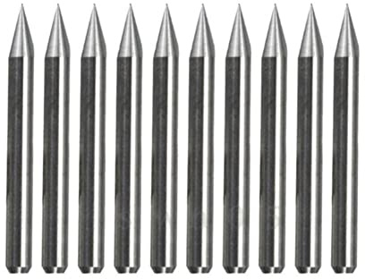 10 pièces foret de gravure plat en acier au tungstène 0.1mm 30 degrés mèches de gravure en forme de V CNC routeur outil machines fraises
