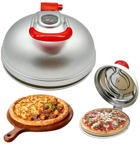 Forno Elettrico per Pizza, Forno per Pizza A Gas, Tubo Riscaldante in Acciaio Inossidabile, Alta Potenza 700 W, Rivestimento Antiaderente, Macchina per Pizza da Banco con Indicatore della
