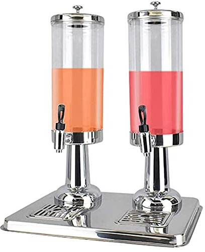Gardeneea Distributeur de Boissons, Distributeur de bière, Distributeur de Boissons en Libre-Service en fût de bière (Silver 6L)