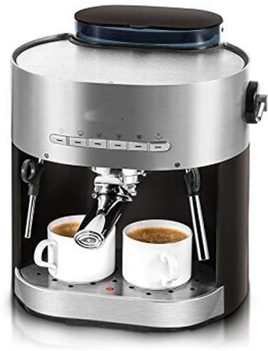 IUBGFTO coffee machines Coffee machine, espresso machine, semi-automatic coffee machine, steam coffee machine, consumer and commercial coffee machine 290mm × 260mm × 305mm black