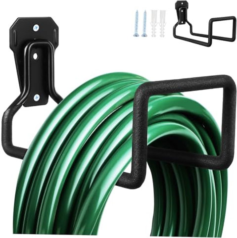 YARNOW 2piezas Ganchos Multiusos Resistentes Colgador De Manguera Soporte De Pared Organizador De Herramientas