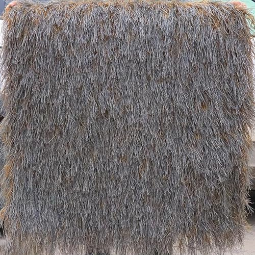 ZHJLF Toit De Paille Artificiel Chaume Tiki Bar Cabane Herbe Canard Bateau Stores Coureur Rouleaux Palapa Chaume Toiture Chaume Plage Fête Hawaïenne Décoration ClôtureJardin(Size:1x2m,Color:Gris)