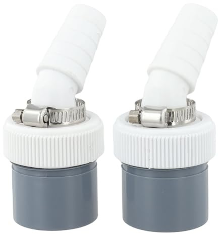 Eawfgtuw PVC Washing Machine Waste Pipe Adapter 40mm Outlet with 18-24mm Inlet Hose Connector, Dishwasher Waste Hose Fitting, Sink Waste Pipe Connector, Leak-Proof Desig(40MM Drain Adapter)