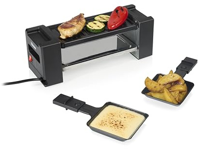 Tristar Raclette-Mini-Grill, 400 W, Für 2 Personen, Kompaktes Design Mit Antihaftoberfläche, Gleichmäßige Hitzeverteilung Und Einfache Reinigung, RA-2751