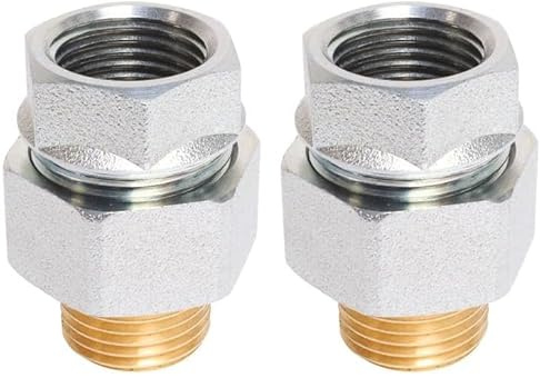 SOMATHERM FOR YOU - Raccord Isolant Diélectrique F15/21(1/2'') - M15/21(1/2'') - Protège Contre Courants Vagabonds - Température Maxi 90°C - Pression Maxi 10 Bars - Gris (Lot de 2)