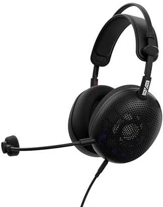 Sony INZONE H6 Air Open-Back Wired Gaming Headset for PC, PS5 & Mobile – Ultra‑Lightweight Over‑Ear Headphones, Detachable High-Fidelity Mic, 360 Spatial Sound, USB‑C Audio Box, Black