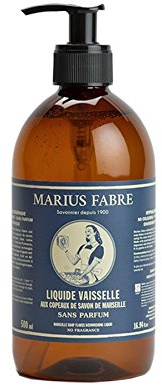 Marius Fabre Geschirrspülmittel mit Savon-de-Marseille-Seifenspänen 500 ml