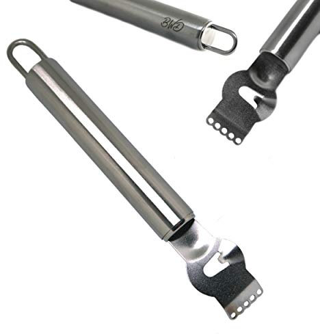 BWD Citrus Lemon Zester Peeler Grater Stainless Steel/for Gin Cocktails/Lime Oranges/Ergonomic Kitchen Tool