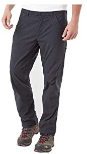 Berghaus Men's Ortler 2.0 Walking Trousers | Water Resistant | Comfortable Fit | Breathable Full Leg Trousers, Carbon, 30 32
