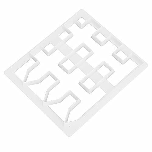 Holzzaun-Ausstecher, Kunststoff-Fondant-Kuchen-Zaun-Druck-Schneideform für DIY-Fondant, Gummipaste, Kuchenranddekoration, Weißes Backwerkzeug