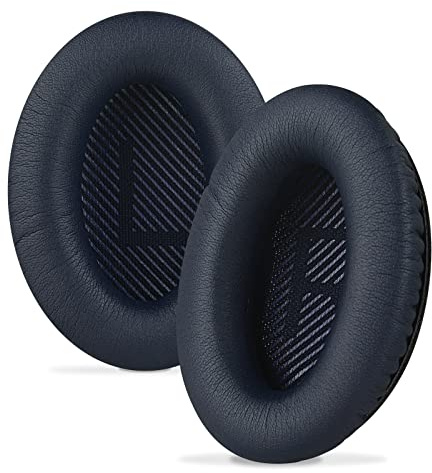 Linkidea Ersatz-Ohrpolster kompatibel mit Bose QC45 QC35 QC35 ii Gaming QC15 QC25 AE2 AE2i AE2w SoundTrue SoundLink Around-Ear Ohrpolster Ohrpolster (Proteinleder/Mitternachtsblau)