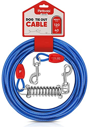 Petbobi Cable de amarre para perros 40 pies