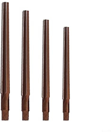 4PCS HSS Hand Reamer, 1:50 Conical Degree Manual Pin Taper Shank Hand Reamer 4/5/6/8mm