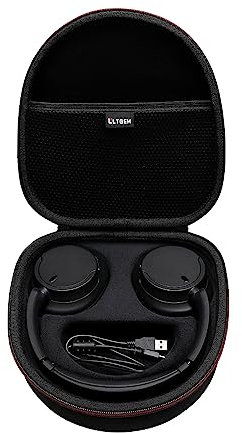L LTGEM Hard Headphone Case for Sony WH-CH720N/ WH-CH700N/ WH-CH710N Wireless Noise Cancelling Headphones - Portable Travel Headphone Storage Cover Bag-Black (Case Only)