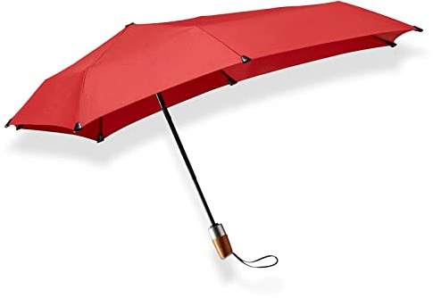 Senz ° Mini Automatic Deluxe Faltbarer Storm Umbrella Passion Red, Rot, 91 x 91 cm, Modern, Passion Red, 91 x 91 cm, Modern